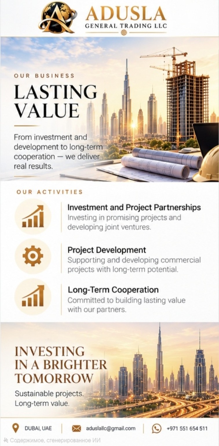 Lasting Value — ADUSLA General Trading LLC