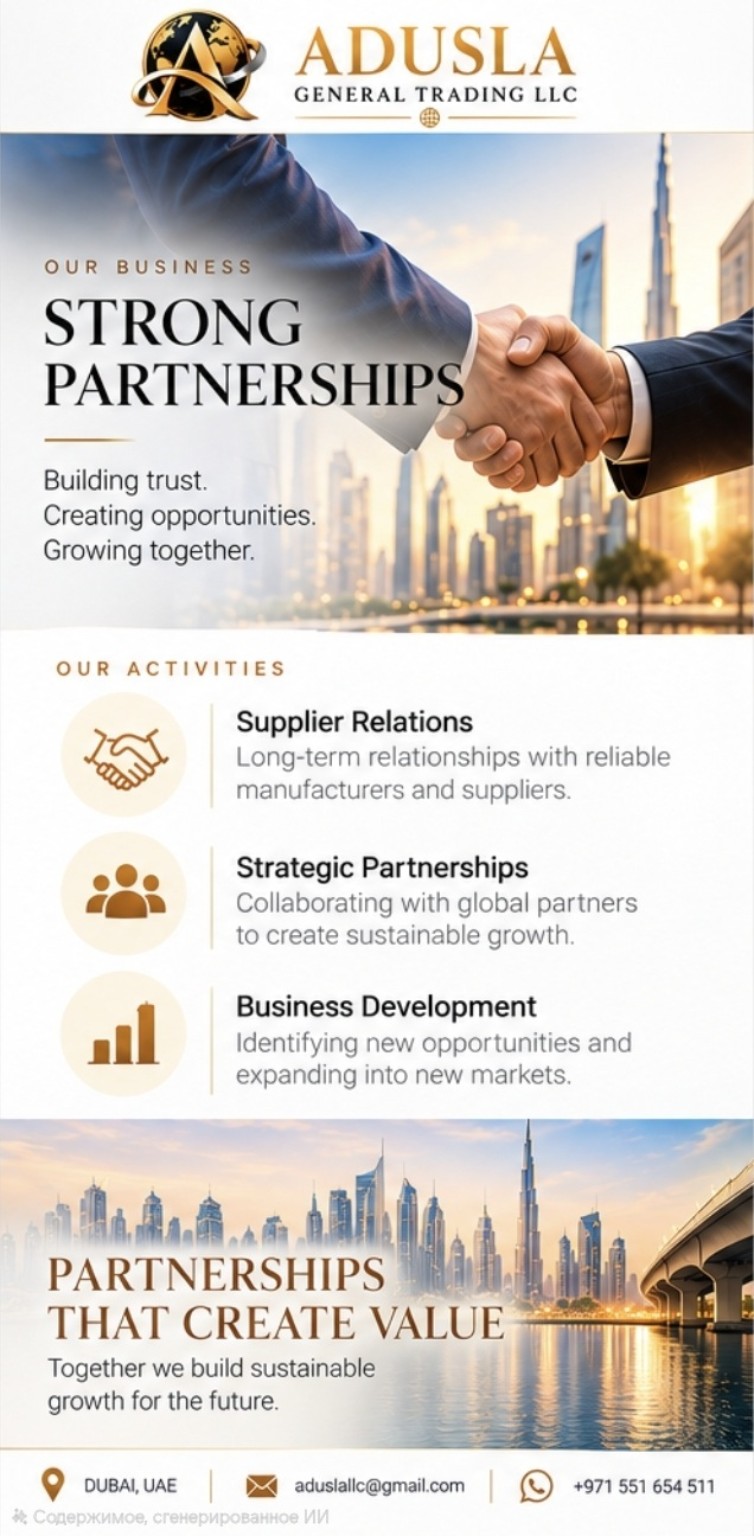 Strong Partnerships — ADUSLA General Trading LLC